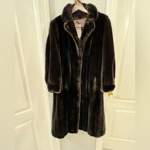 COPY - Faux Fur Coat. Excellent like new condition. Sz 8